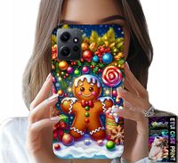 ETUI DO XIAOMI NOTE 12 4G - PIERNIK, CUKIERKOWE WZORY ŚWIĘTA + SZKŁO