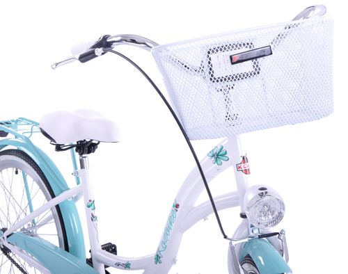 Rower Kozbike Junior 24 biało-morski 3 biegi na Arena.pl
