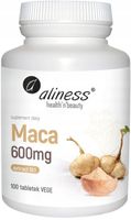 Aliness MACA 600mg Ekstrakt 100 tab PAMIĘĆ Seks LIBIDO Witalność Żeń-szeń