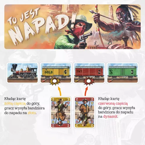 Strategiczna gra karciana To jest napad! Nadjeżdża pociąg, pora się obłowić na Arena.pl