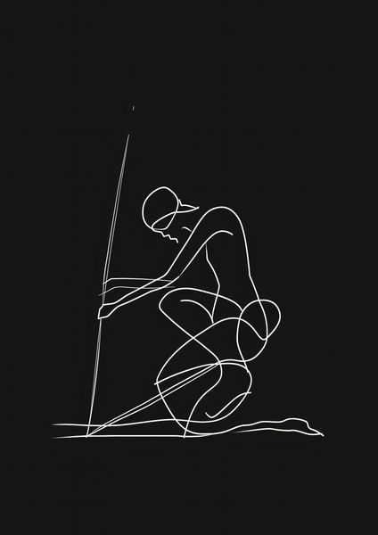 Plakat 59,4x84,1cm Linia zdjęcie 1