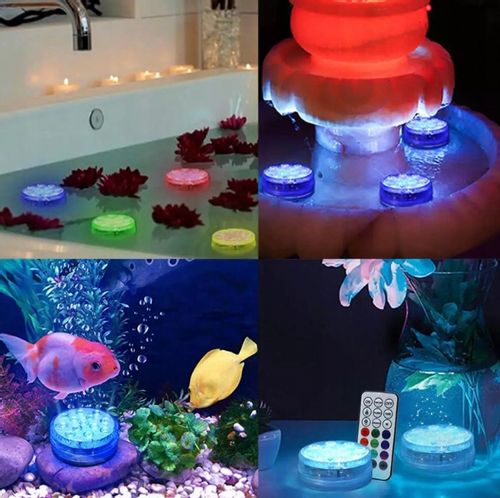 4x OŚWIETLENIE BASENU PODWODNE BASENOWE LAMPKA LED RGB Z PILOT na Arena.pl