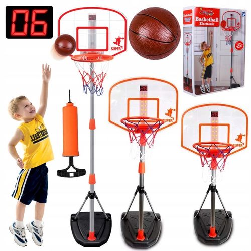 ZESTAW DO GRY W KOSZYKÓWKĘ w domu DUŻA KOSZYKÓWKA + PIŁKA cyfrowy licznik na Arena.pl