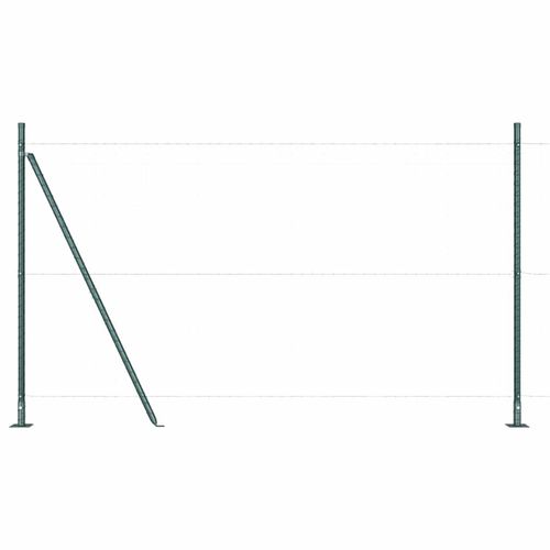 Słupek ogrodzeniowy. 52 pcs Srebrny 3.2 x 3.2 x 140 cm Stal na Arena.pl