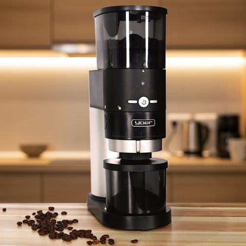 Żarnowy elektryczny młynek kawy Yoer 350W automatyczny +43 Poziomy na Arena.pl