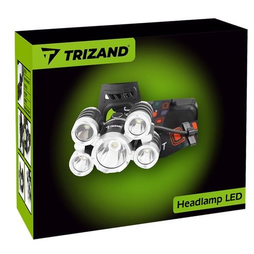 Latarka Czołowa 5 X Led T6 Cree na Arena.pl