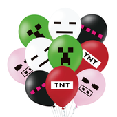 balony tnt gamingowe mix kolorów 10szt.urodziny