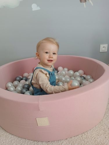 Suchy Basen z Kulkami 90x30 Kojec dla Dzieci Różowy Smart 200 piłek MISIOO na Arena.pl