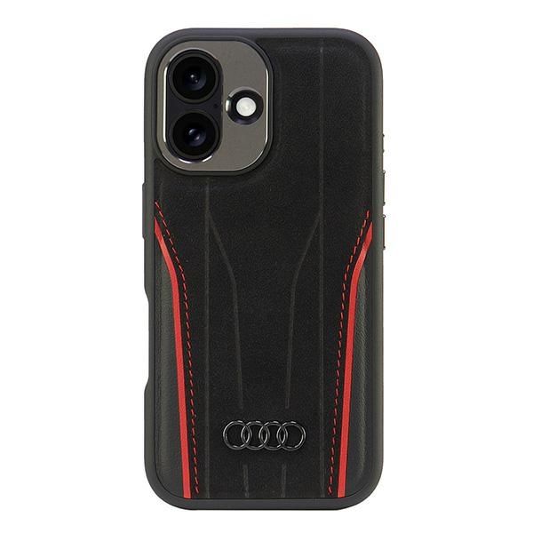 Etui Audi do iPhone 16, Czarny, MagSafe zdjęcie 1