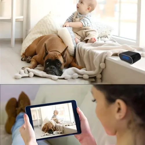 ZEGAR Z UKRYTA MINI KAMERA SZPIEGOWSKA WiFi BUDZIK na Arena.pl