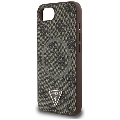 etui guess 4g ring triangle logo magsafe do iphone 16e brązowy na Arena.pl