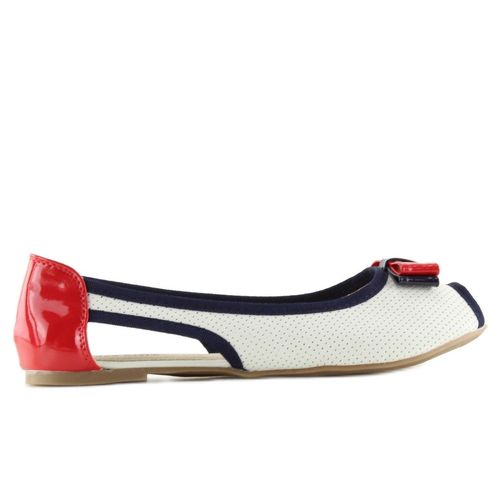 Balerinki D314 WHITE/RED/NAVY r.40 na Arena.pl