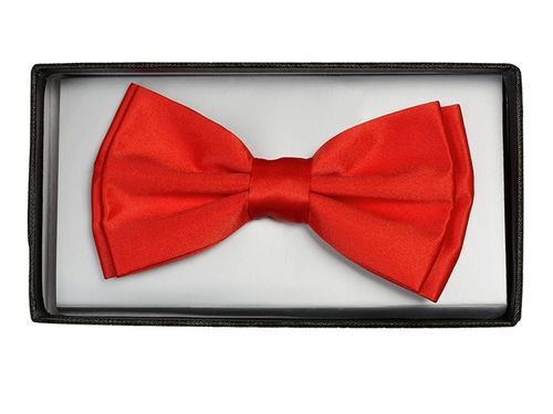 MUSZKA + PUDEŁKO Mucha Męska do Garnituru Gładka Czerwona GREG mu23 na Arena.pl