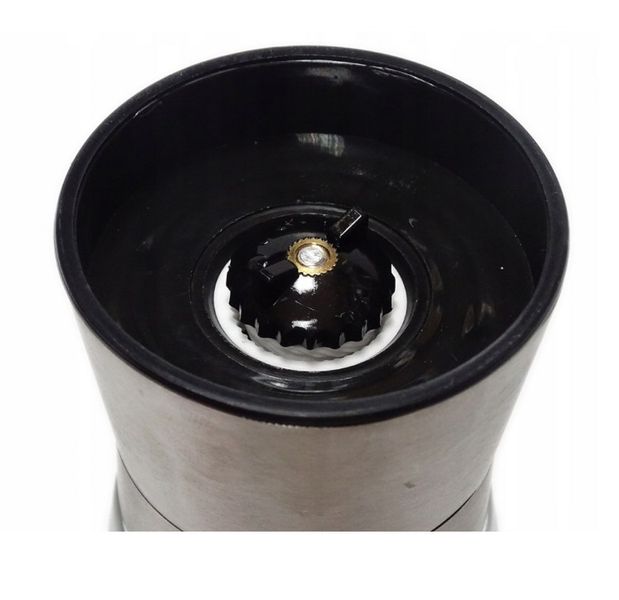 Młynek ręczny do soli i pieprzu PRACTICO 190 ml ceramiczne żarno szkło stal nierdzewna zdjęcie 2