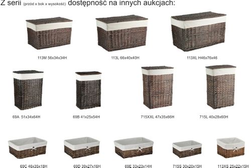Kosz wiklinowy koszyk Wenge 113XS we na Arena.pl