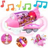 Samolot ZABAWKA INTERAKTYWNA rozkładany dla dzieci dźwięk światło otwierany