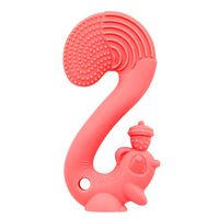 MOMBELLA SQUIRREL Gryzak uspokajający na ząbkowanie wiewiórka różowa