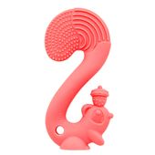 MOMBELLA SQUIRREL Gryzak uspokajający na ząbkowanie wiewiórka różowa