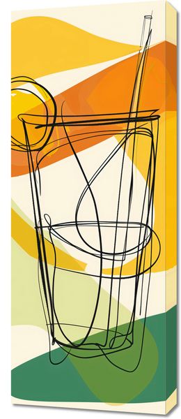 Obraz 40x100cm Koktajl Artystyczny zdjęcie 1