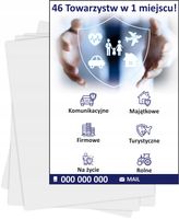 Ulotki A5 reklamowe firmowe 5000 szt dużo wzorów UBEZPIECZENIA