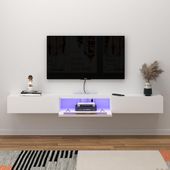 UŻYWANY Wiszący stojak pod telewizor Pmnianhua ‎FR-W-BL-180 180x25x19 cm