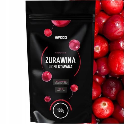 Żurawina Liofilizowana 100g 100 g Chrupiące Liofilizowane Owoce Całe HiFood na Arena.pl