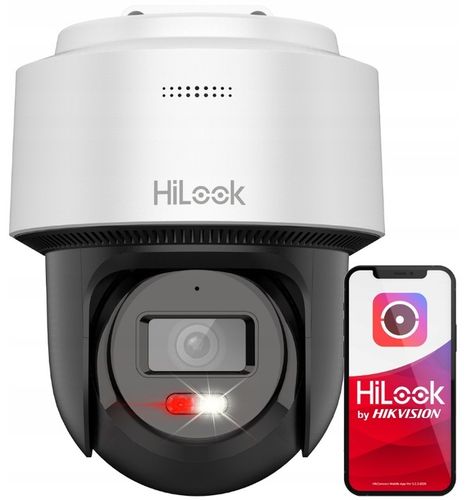 Zestaw Monitoringu 4Mpx Kamery Obrotowe IP HiLook Obrót 340 Stopni PoE na Arena.pl