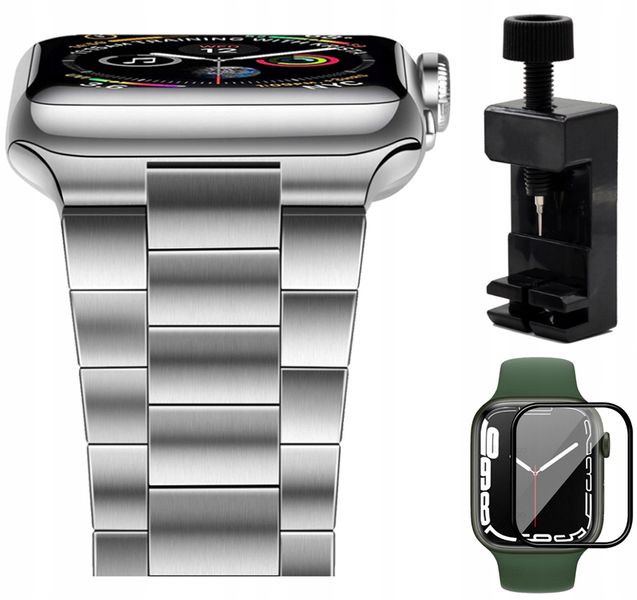 BRANSOLETA PASEK STEEL DO APPLE WATCH 45/44/42mm zdjęcie 1