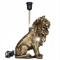 LAMPA stołowa stojąca LEW złota retro glamour dekoracja do salonu prezent