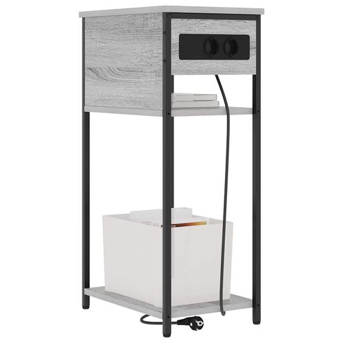 Szafka Nocna Szary dąb sonoma 28.1 x 40.9 x 75 cm na Arena.pl