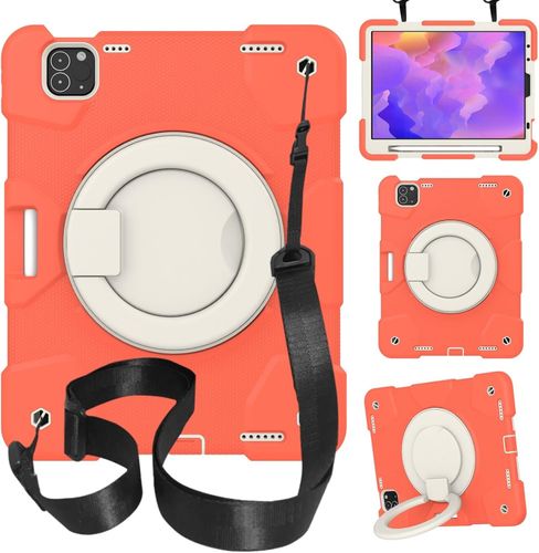 Etui do iPad Pro 3/2/1 11" z Podstawką i Paskiem na Ramię Pomarańczowe na Arena.pl