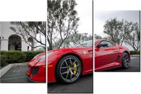 60 90CM OBRAZ 3 ELEM FERRARI 599 GTO AXION23 ŚCIENNY DRUK PŁÓTNO