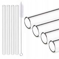 Słomki szklane rurki do picia COLDSEA grube XXL