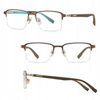 ULTRALEKKIE okulary Zerówki TYTANOWE Blue Light do Komputera Oprawki Unisex