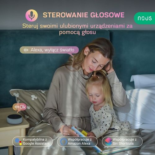 Inteligentne gniazdko WiFi NOUS A7 TUYA WATOMIERZ PROGRAMATOR TIMER 16A na Arena.pl