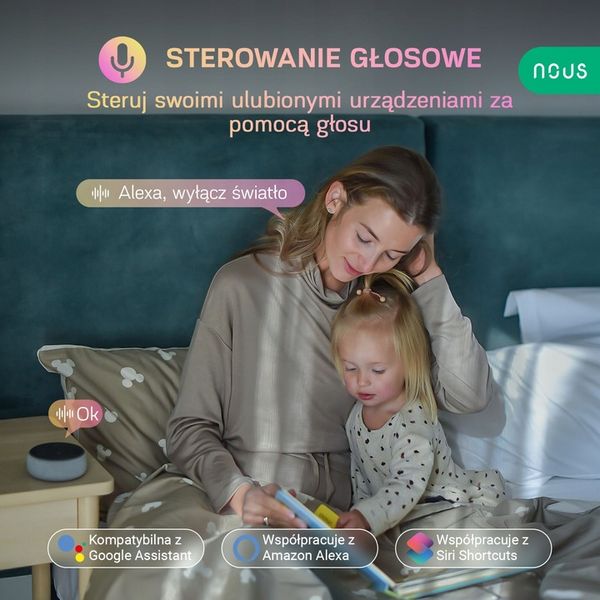 Inteligentne gniazdko WiFi NOUS A7 TUYA WATOMIERZ PROGRAMATOR TIMER zdjęcie 5