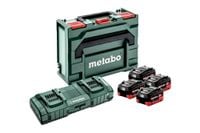METABO 4 X AKUMULATOR 18V 8,0Ah LIHD + ŁADOWARKA. ZESTAW ZASILAJĄCY