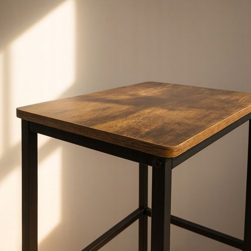 Hoker ciemny brąz taboret do kuchni barowy nowoczesny DO JADALNI LOFT na Arena.pl