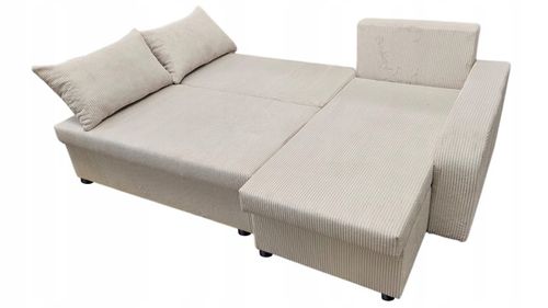Narożnik rozkładany z funkcją spania - PALERMO sztruks, 2 pojemniki na Arena.pl