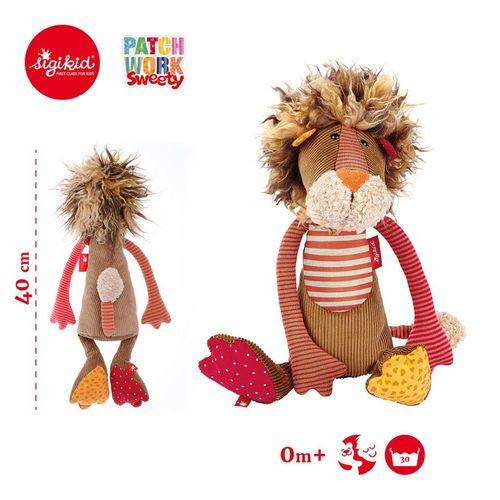 SIGIKID Lew w paski 40 cm Patchwork Sweety na Arena.pl