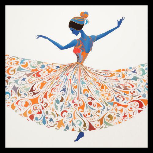 Plakat 40x40cm Wirująca Balerina na Arena.pl