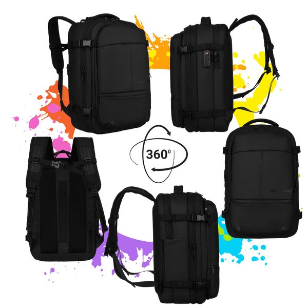 plecak ptn 24357-6790 black zdjęcie 9