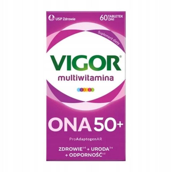 Vigor Multiwitamina Ona 50+, 60 tabletek zdjęcie 1
