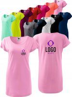 KOSZULKA/SUKIENKA DAMSKA Z WŁASNYM HAFTEM LOGO HAFT KOMPUTEROWY 10 szt