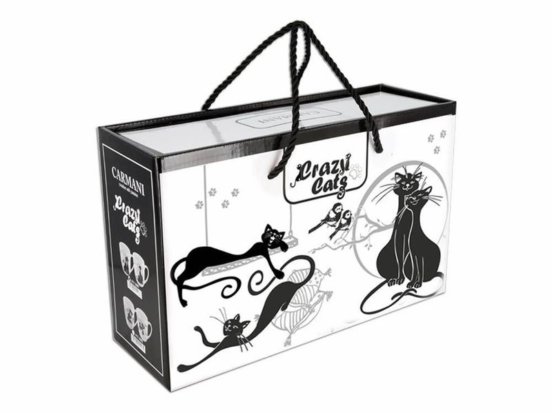 Kpl. 2 kubków - koty (CARMANI) zdjęcie 4