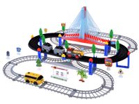 DLA DZIECI 2W1 ZESTAW KOLEJKI  Z LOKOMOTYWĄ