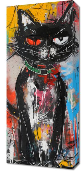 Obraz 30x70cm Gburowaty Kiciak zdjęcie 1