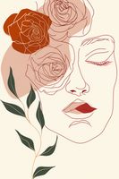 Plakat 20x30cm Beż i Twarz