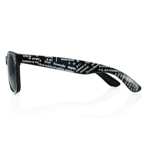 Okulary wayfarery NERDY kujonki - NEWSPAPER czarne na Arena.pl