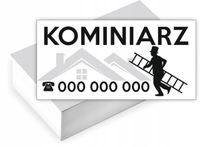 Wizytówki firmowe reklamowe 100 szt różne wzory gotowy projekt KOMINIARZ